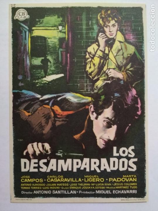 Cine: FOLLETO DE CINE, LOS DESAMPARADOS, ORIGINAL, SIN PUBLICIDAD