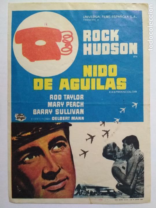 Kino: FOLLETO DE CINE, NIDO DE AGUILAS, ORIGINAL, SIN PUBLICIDAD