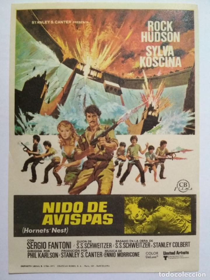 Kino: FOLLETO DE CINE, NIDO DE AVISPAS, ORIGINAL, SIN PUBLICIDAD