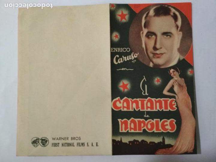 Kino: FOLLETO DE CINE DOBLE, EL CANTANTE DE NAPOLES, ORIGINAL, SIN PUBLICIDAD