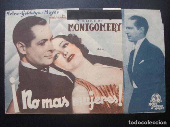 Cine: NO MAS MUJERES, JOAN CRAWFORSD, ROBERT MONTGOMERY, CINEMA CENTRO VENDRELLENSE, 1942