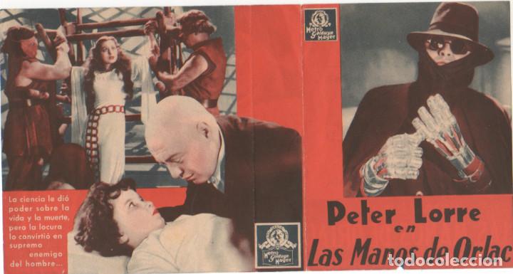 Cine: LAS MANOS DE ORLAC. PETER LORRE. PROGRAMA DOBLE 1936 - Foto 3