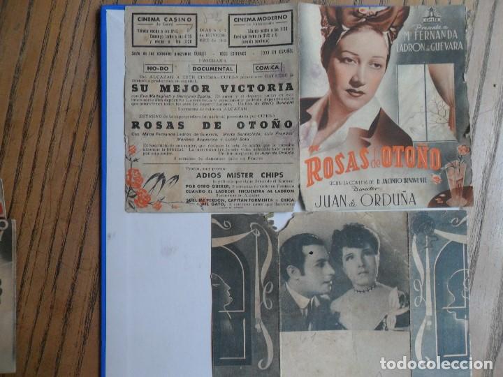 Cine: Dos folletos dobles; Rosas de Oto&ntilde;o y Puerta Cerrada. A&ntilde;os 40