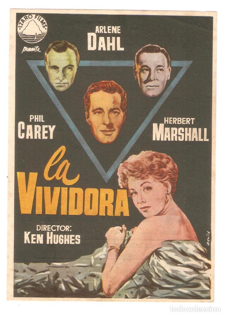 Cinema: LA VIVIDORA - ARLENE DALH, PHIL CAREY, HERBERT MARSHALL - KEN HUGHES - CINES BOHEMIO Y GALILEO