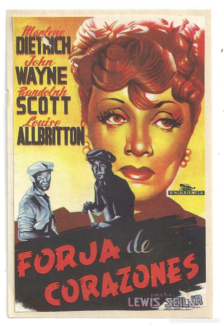 Cine: PTEB 029 FORJA DE CORAZONES PROGRAMA SENCILLO BENGALA JOHN WAYNE MARLENE DIETRICH - Foto 1
