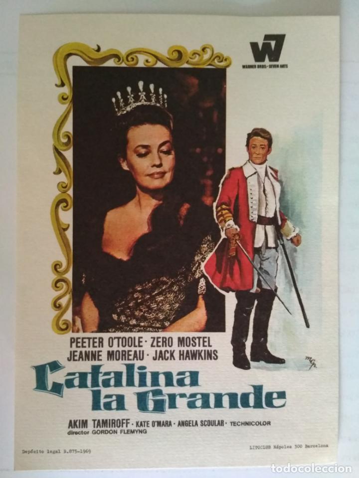 Cine: FOLLETO DE CINE, CATALINA LA GRANDE , ORIGINAL, SIN PUBLICIDAD