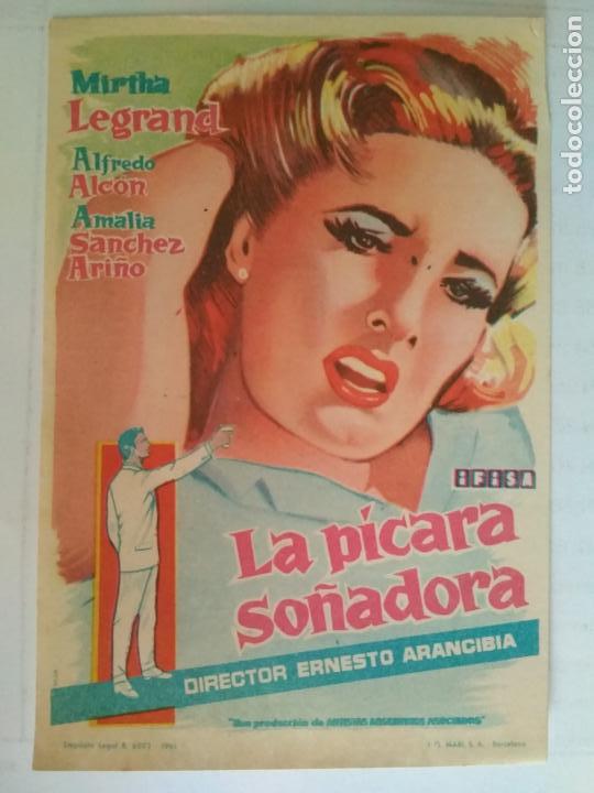 Kino: FOLLETO DE CINE, LA PICARA SO&Ntilde;ADORA , ORIGINAL, SIN PUBLICIDAD