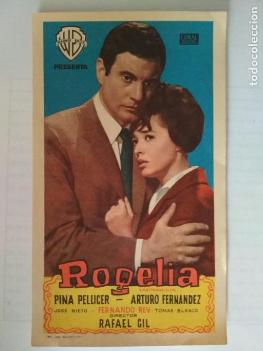 Cinema: FOLLETO DE CINE, ROGELIA , ORIGINAL, SIN PUBLICIDAD