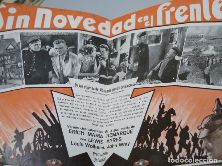 Cine: PROGRAMA DIPTICO. PELICULA SIN NOVEDAD EN EL FRENTE. CARL LAEMMLE - Foto 2