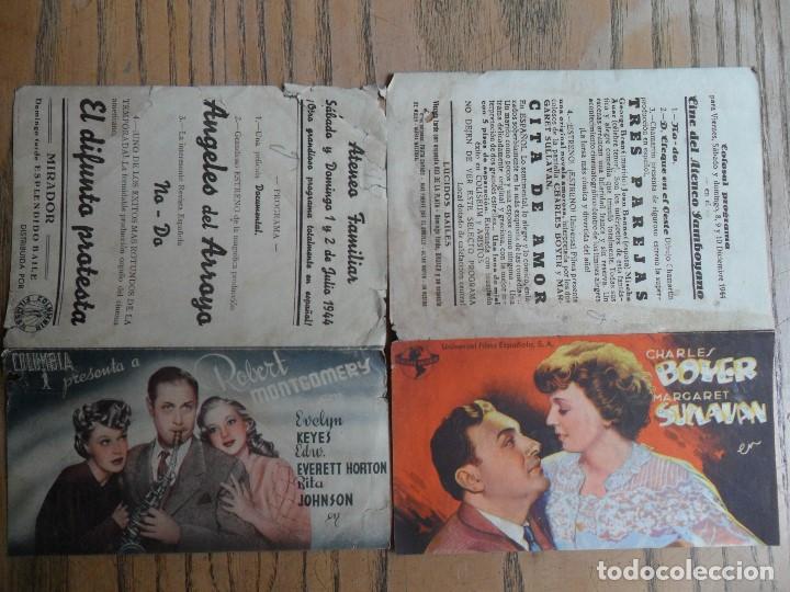 Cinema: Dos folletos dobles; El difunto protesta y Cita de amor.- A&ntilde;os 40