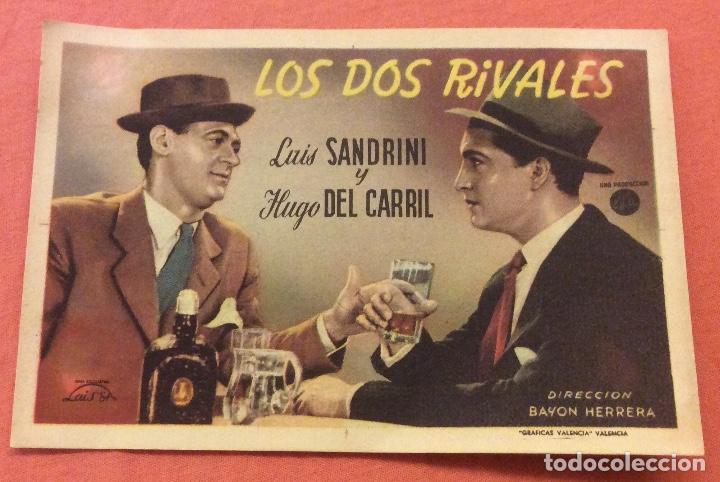 Cinema: FOLLETO DE MANO LOS DOS RIVALES . SIN PUBLICIDAD