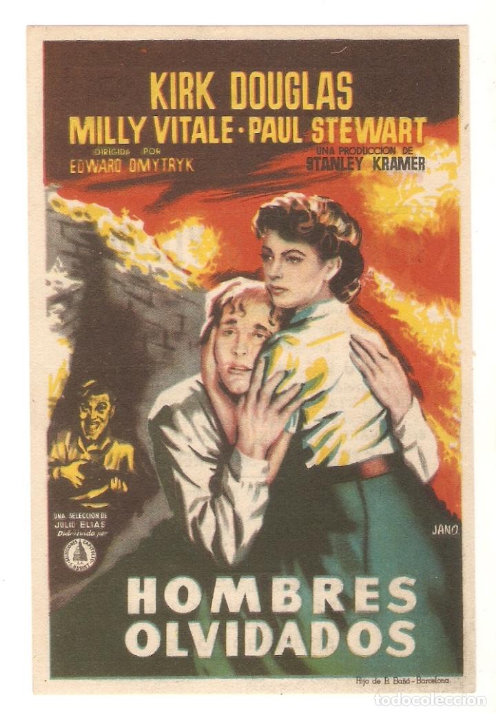 Cinema: HOMBRES OLVIDADOS - KIRK DOUGLAS, MILLY VITALE, PAUL STEWART - EDWARD DMYTRYK - JANO - CINE MODERNO