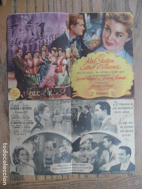Cinema: Dos folletos dobles: Escuela de Sirenas y Ella, el y sus millones. A&ntilde;os 40