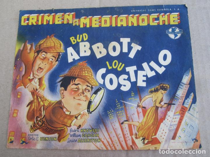 Cinema: crimen a media noche , bud abbott , lou costello ,