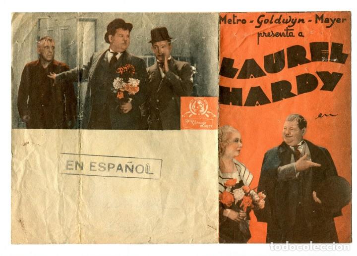 Cinema: LA ESTROPEADA VIDA DE OLIVERIO VIII, con Stan Laurel y Oliver Hardy. S/I.
