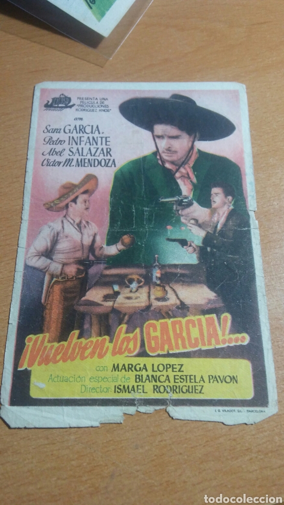 Cine: Programa de mano con publicidad vuelven los garcia - Foto 1