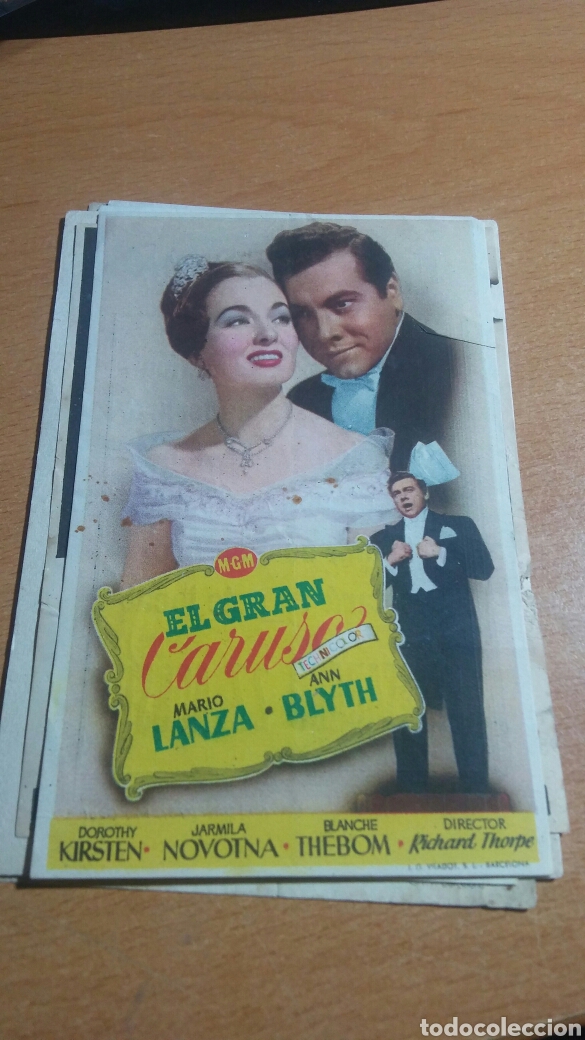 Cine: Programa de cine con publicidad el gran caruso - Foto 1