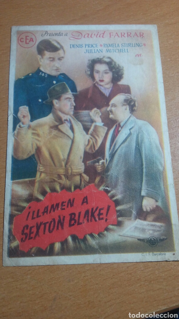 Cine: Programa de cine con publicidad llamen a sexton blake - Foto 1
