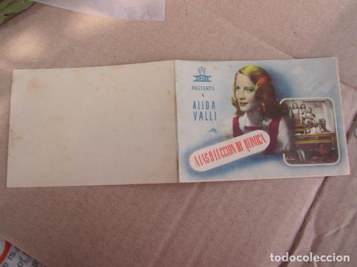 Cinema: a las 9 leccion de quimica , alida valli