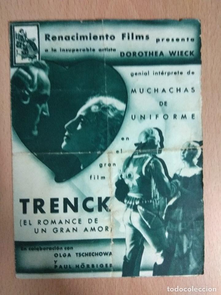 Cine: TRENCK , EL ROMANCE DE UN GRAN AMOR - PROGRAMA DOBLE DE CINE - Foto 2