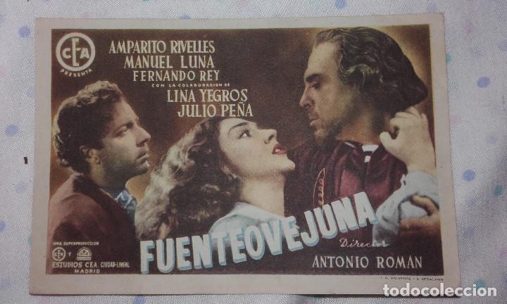 Folhetos de m&atilde;o de filmes antigos de cinema: FUENTEOVEJUNA  cine victoria