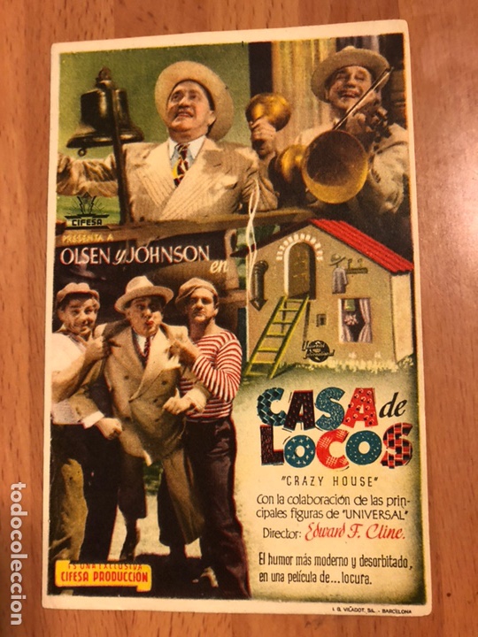 Cine: Programa cifesa casa de locos.olsen y johson - Foto 1