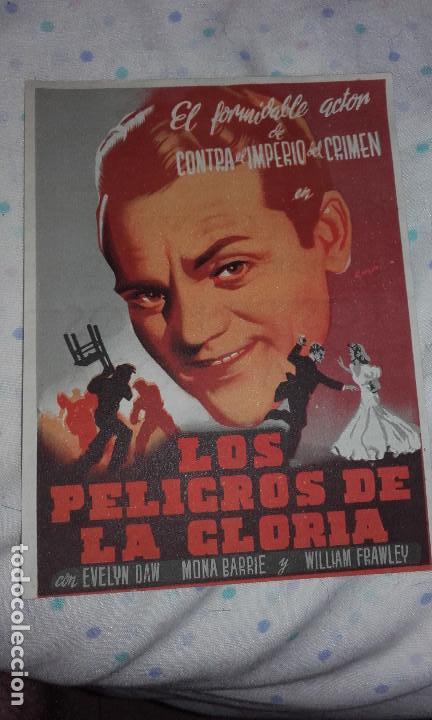 Folhetos de m&atilde;o de filmes antigos de cinema: LOS PELIGROS DE LA GLORIA - CINE SANTO DOMINGO
