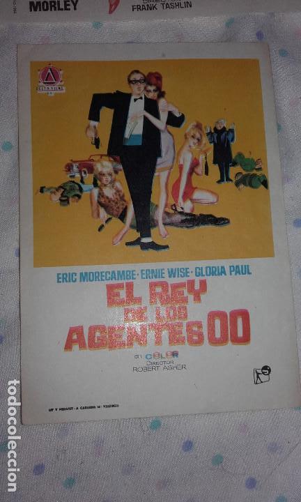 Folhetos de m&atilde;o de filmes antigos de cinema: EL REY DE LOS AGENTES 00