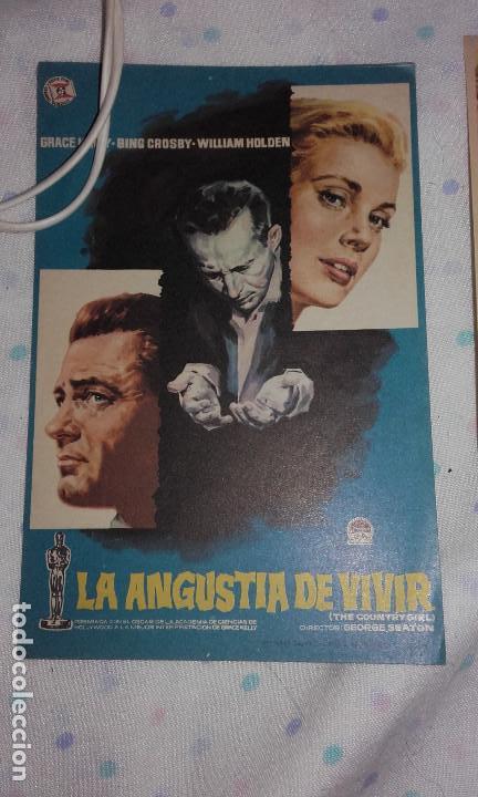 Folhetos de m&atilde;o de filmes antigos de cinema: LA ANGUSTIA DE VIVIR