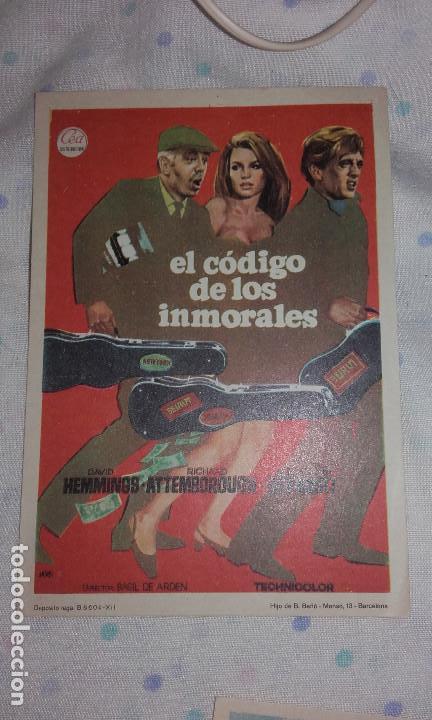 Cinema: EL CODIGO DE LOS INMORALES