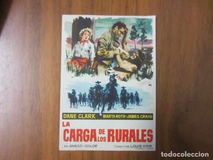 Cine: PROGRAMA DE CINE FOLLETO DE MANO-LA CARGA DE LOS RURALES-A&Ntilde;OS 50 SIN PUBLICIDAD
