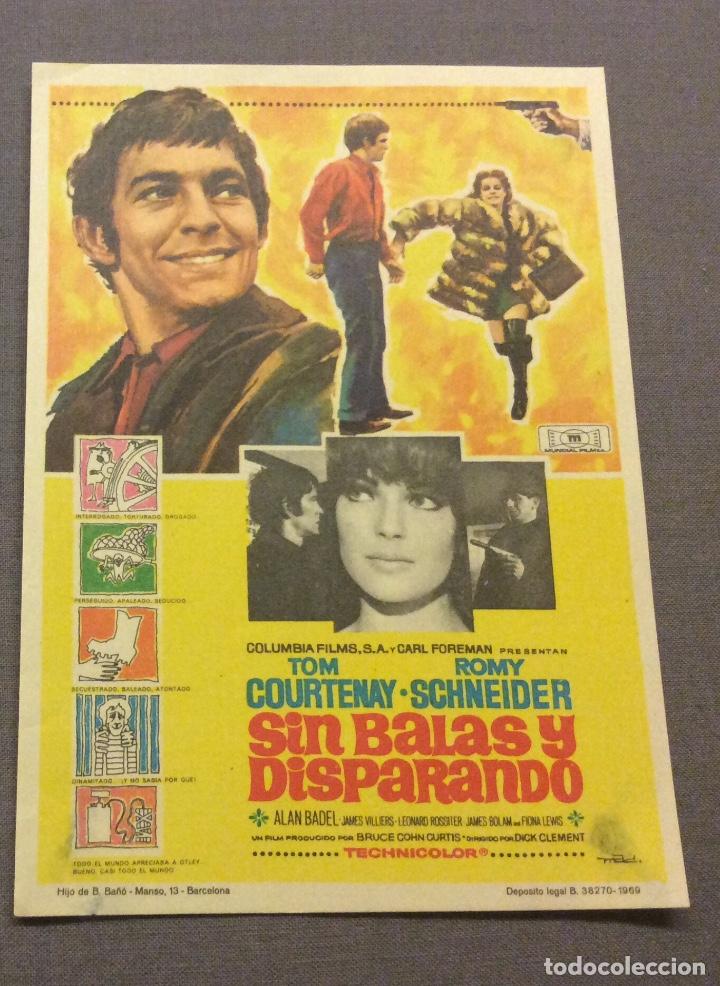 Cinema: FOLLETO DE MANO SIN BALAS Y DISPARANDO. SIN PUBLICIDAD