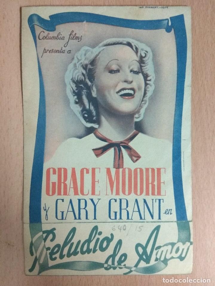 Cine: PRELUDIO DE AMOR - PROGRAMA DE MANO DOBLE CON PUBLICIDAD - Foto 1