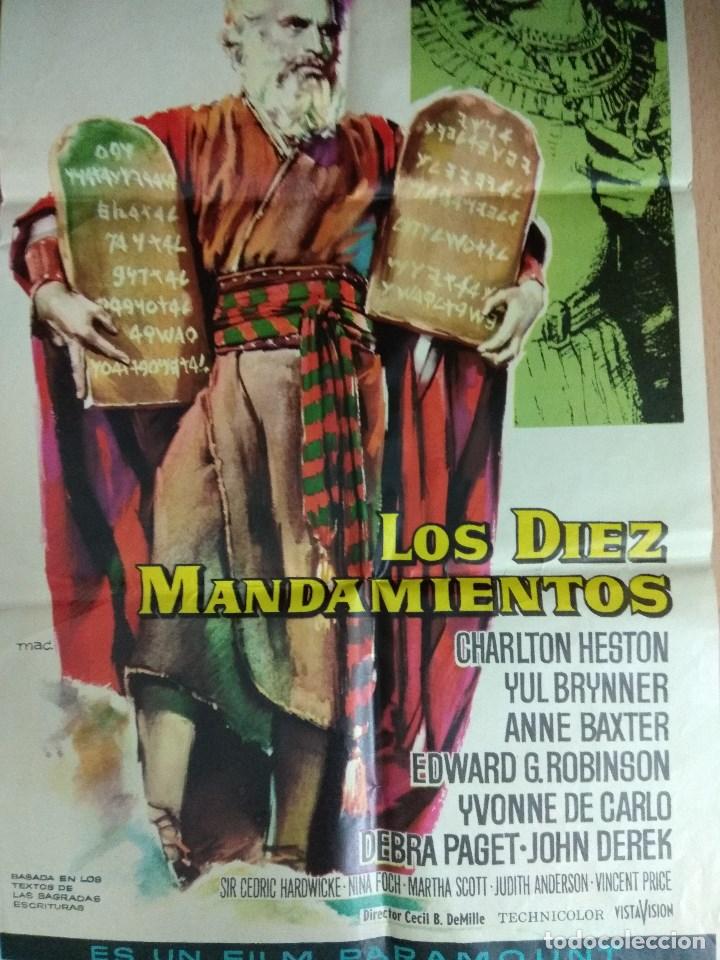 Cine: LOS DIEZ MANDAMIENTOS PROGRAMA CARTEL - Foto 3