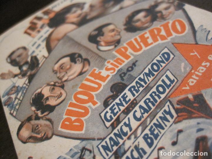 Cine: BUQUE SIN PUERTO - RELIANCE PICTURES - DOBLE - CINE COLISEUM - GENE RAYMOND, NANCY CARROLL- (C-4219)