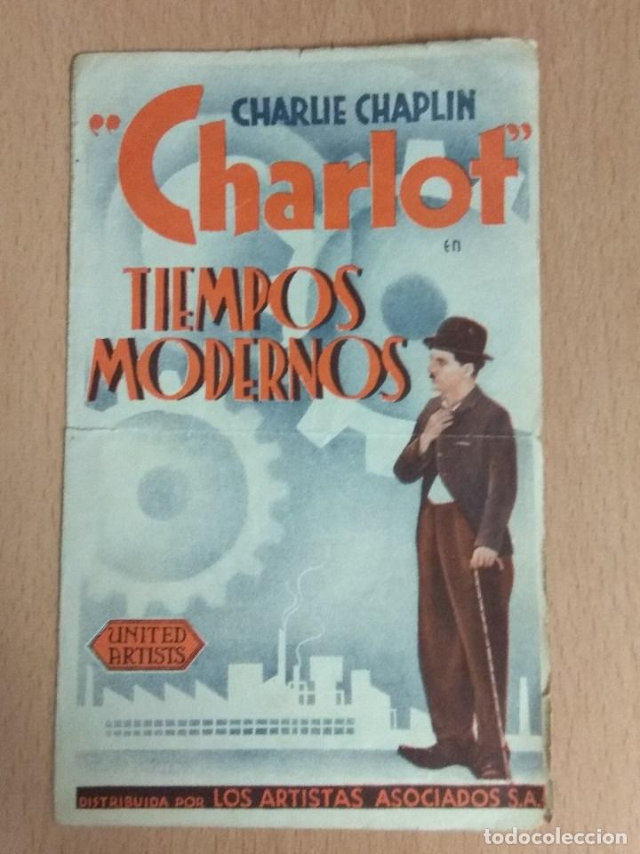 Cine: TIEMPOS MODERNOS - PROGRAMA DOBLE DE 1936 - Foto 1