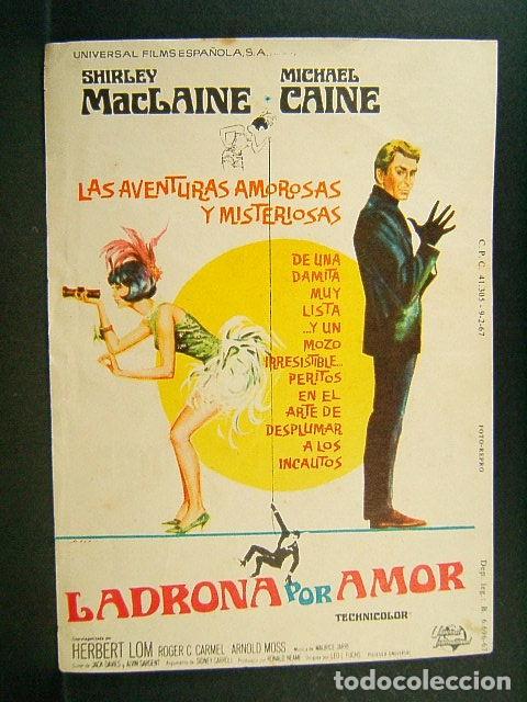 Cinema: LADRONA POR AMOR-CINE ESPLAI-AMETLLA DE MEROLA-LEO L. FUCHS-SHIRLEY MACLAINE-MICHAEL CAINE-1967.