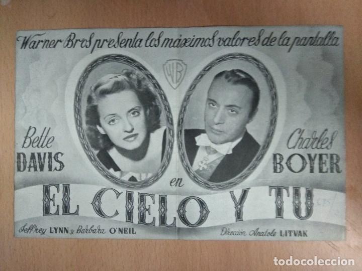 Cine: EL CIELO Y TU - PROGRAMA DE CINE DOBLE - Foto 2