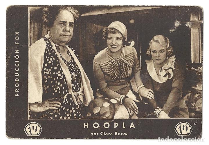 Cine: PTEB 037 HOOPLA PROGRAMA TARJETA FOX CLARA BOW B - Foto 1
