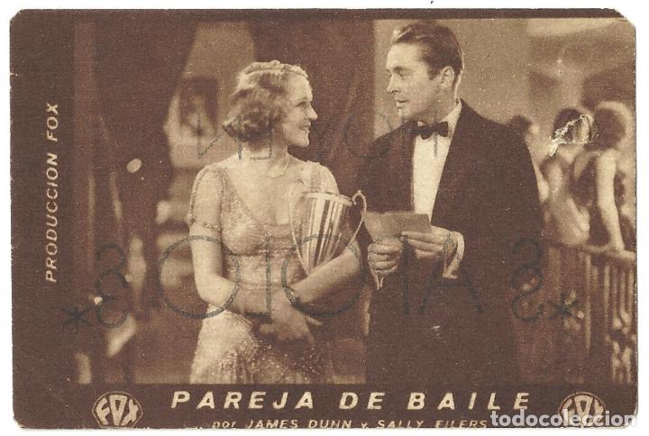 Cine: PTEB 038 PAREJA DE BAILE PROGRAMA TARJETA FOX JAMES DUNN SALLY EILERS - Foto 1