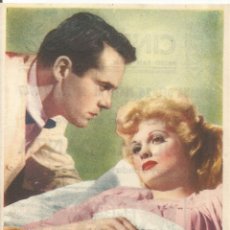 Cine: PROGRAMA DE CINE - SU ÚLTIMA DANZA - HENRY FONDA, LUCILLE BALL - CINE LIDO - 1947