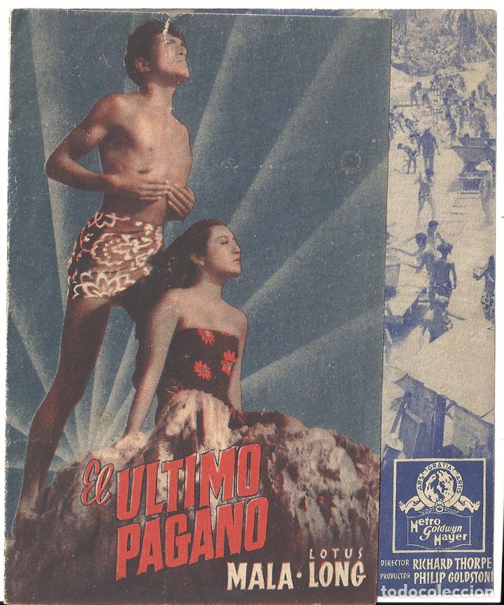 Cine: PTCC 024 EL ULTIMO PAGANO PROGRAMA DOBLE MGM MALA LOTUS LONG - Foto 1