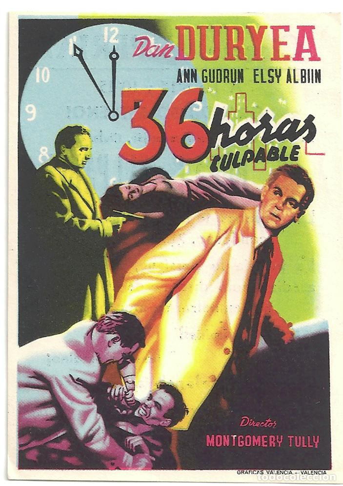 Cine: PTCC 024 36 HORAS CULPABLE PROGRAMA SENCILLO DAN DURYEA ANN GUDRUN - Foto 1