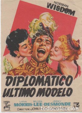 Cine: PROGRAMA DE CINE. DIPLOMATICO ULTIMO MODELO SIN PUBLICIDAD - Foto 1