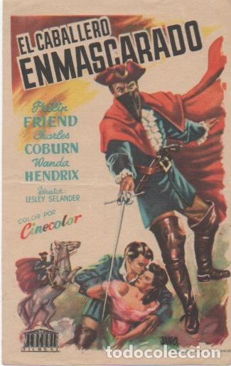 Cine: PROGRAMA DE CINE. EL CABALLERO ENMASCARADO SIN PUBLICIDAD - Foto 1