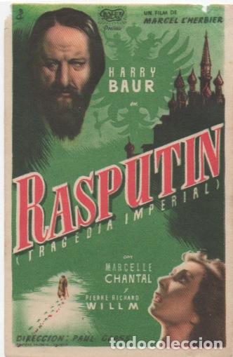 Cine: PROGRAMA DE CINE. RASPUTIN TRAGEDIA IMPERIAL SIN PUBLICIDAD - Foto 1