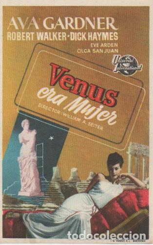 Cine: PROGRAMA DE CINE. VENUS ERA MUJER SIN PUBLICIDAD - Foto 1