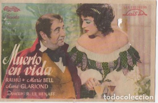 Cine: PROGRAMA DE CINE. MUERTO EN VIDA SIN PUBLICIDAD - Foto 1