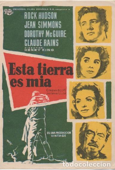 Cinema: PROGRAMA DE CINE. ESTA TIERRA ES MIA SIN PUBLICIDAD