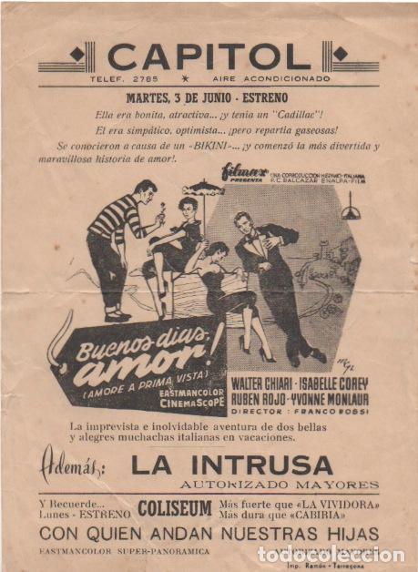 Cine: PROGRAMA DE CINE. BUENOS DIAS AMOR SIN PUBLICIDAD - Foto 1